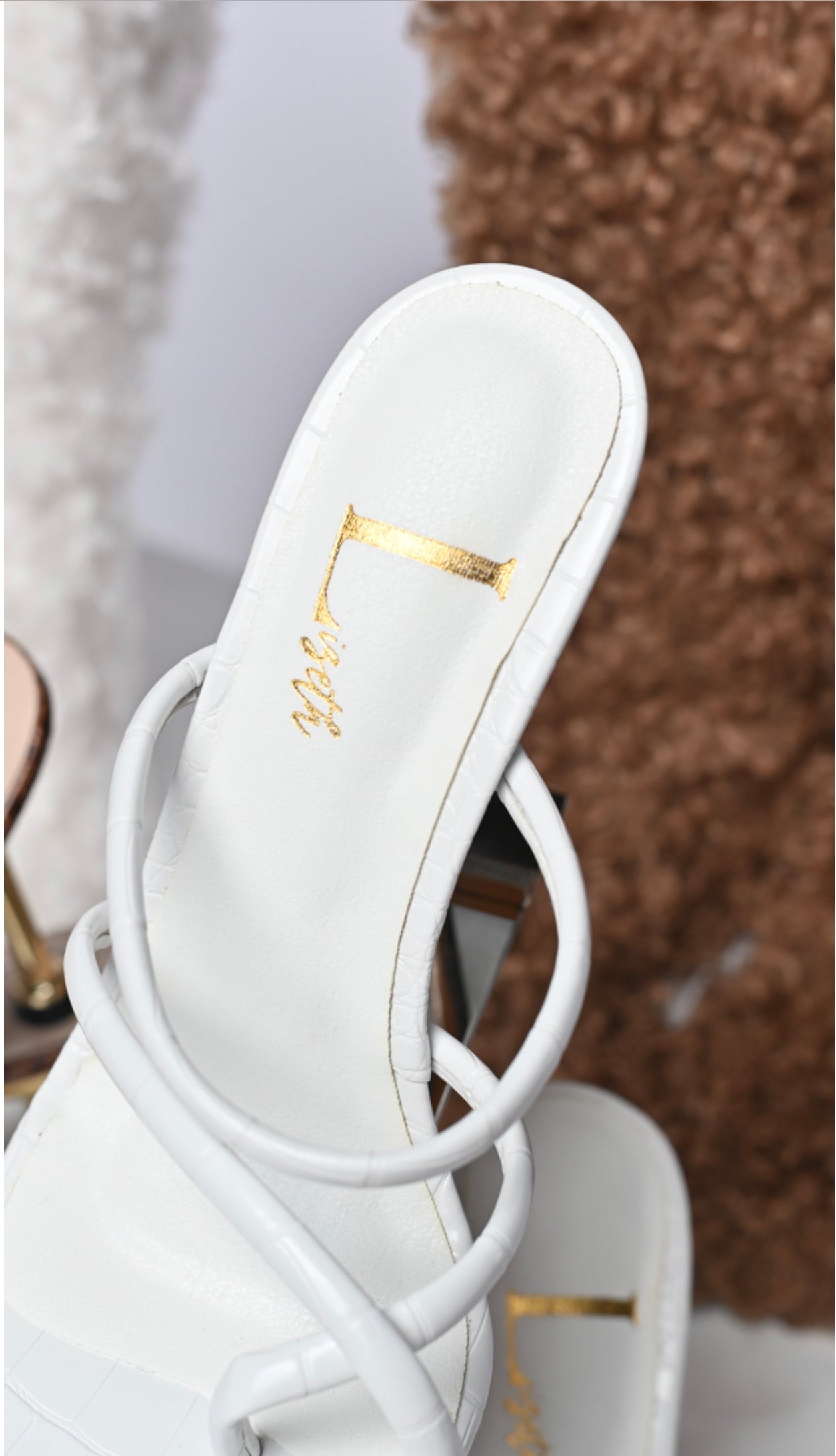 White Sandal Heel