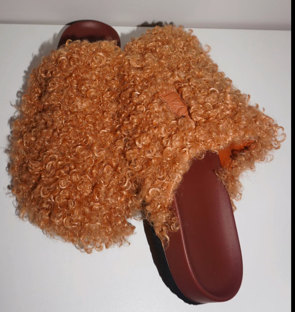Camel Fur Clogs