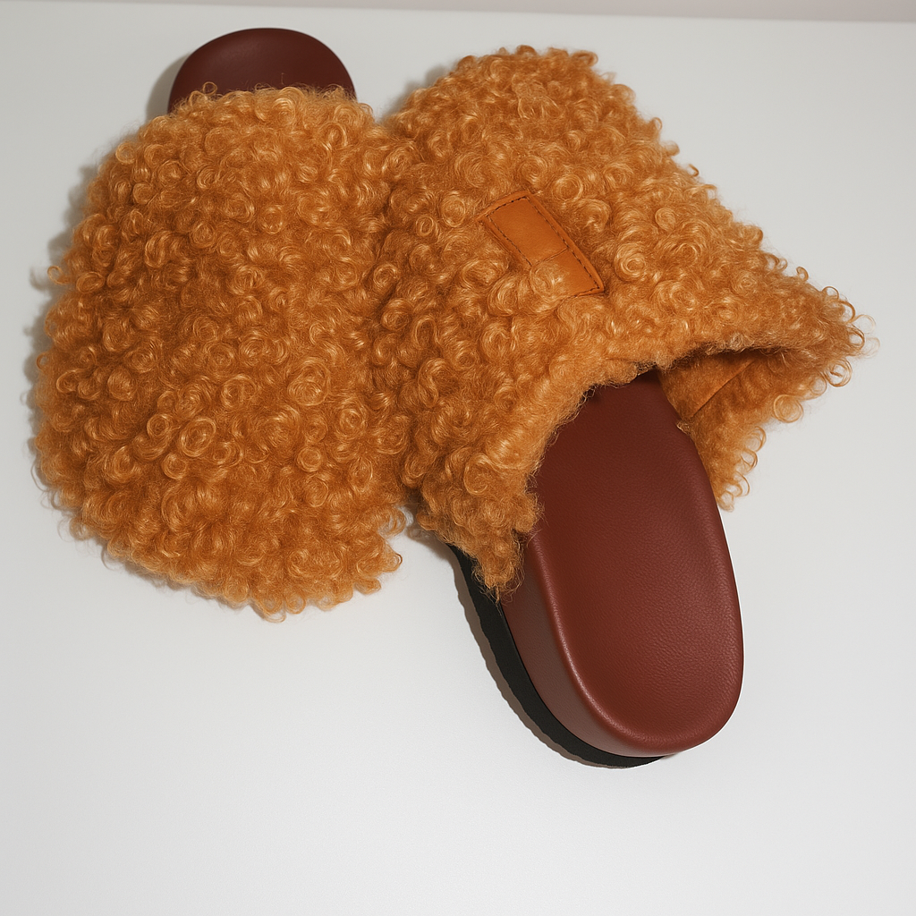 Camel Fur Clogs