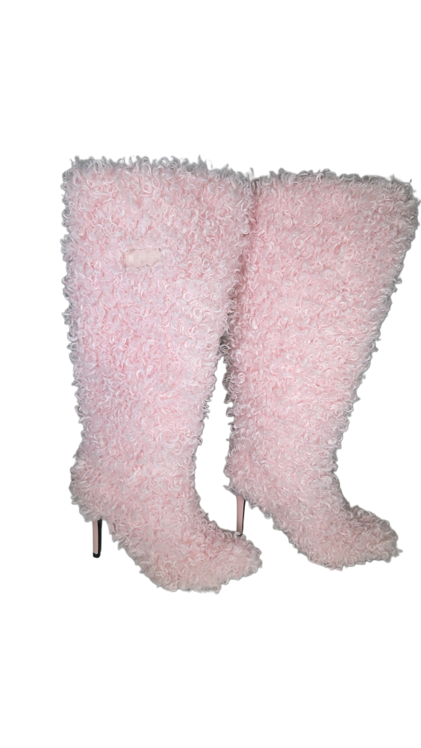 Pinky Fur Boots