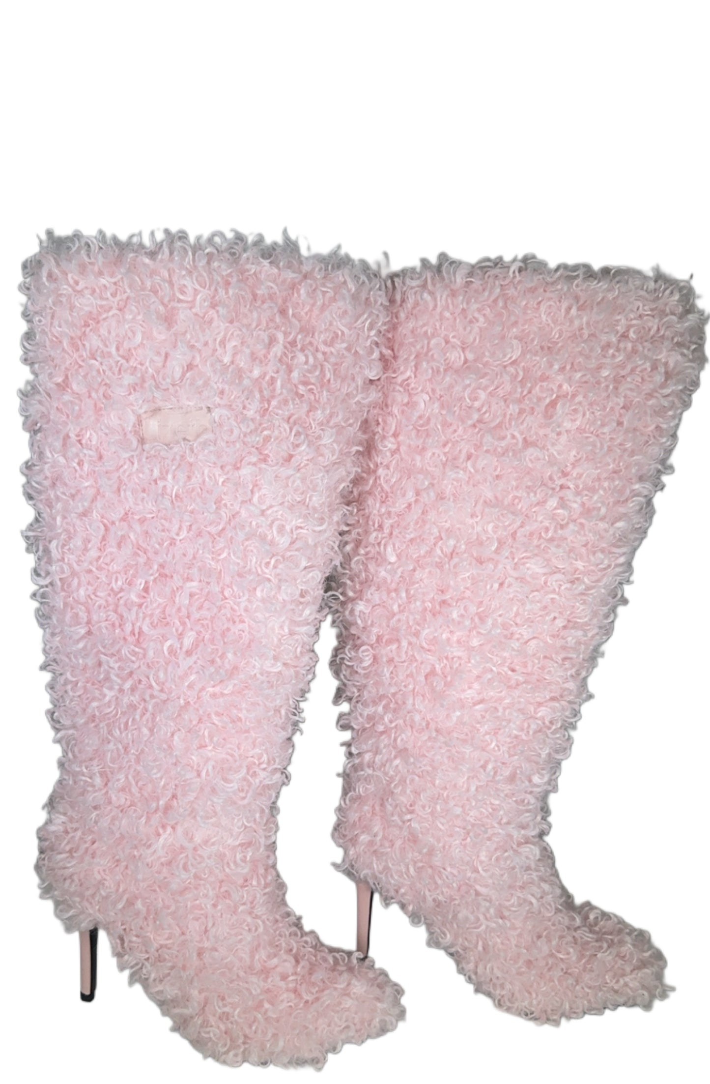 Pinky Fur Boots