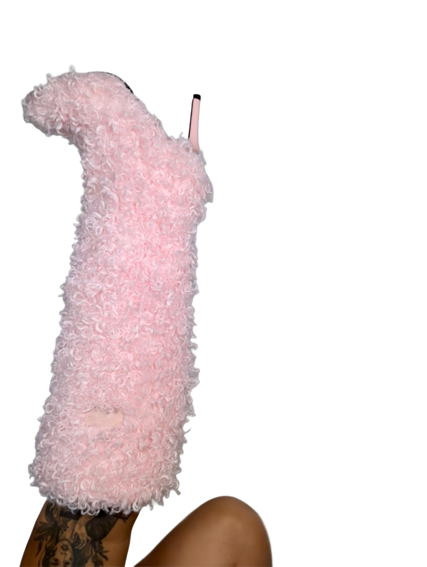 Pinky Fur Boots