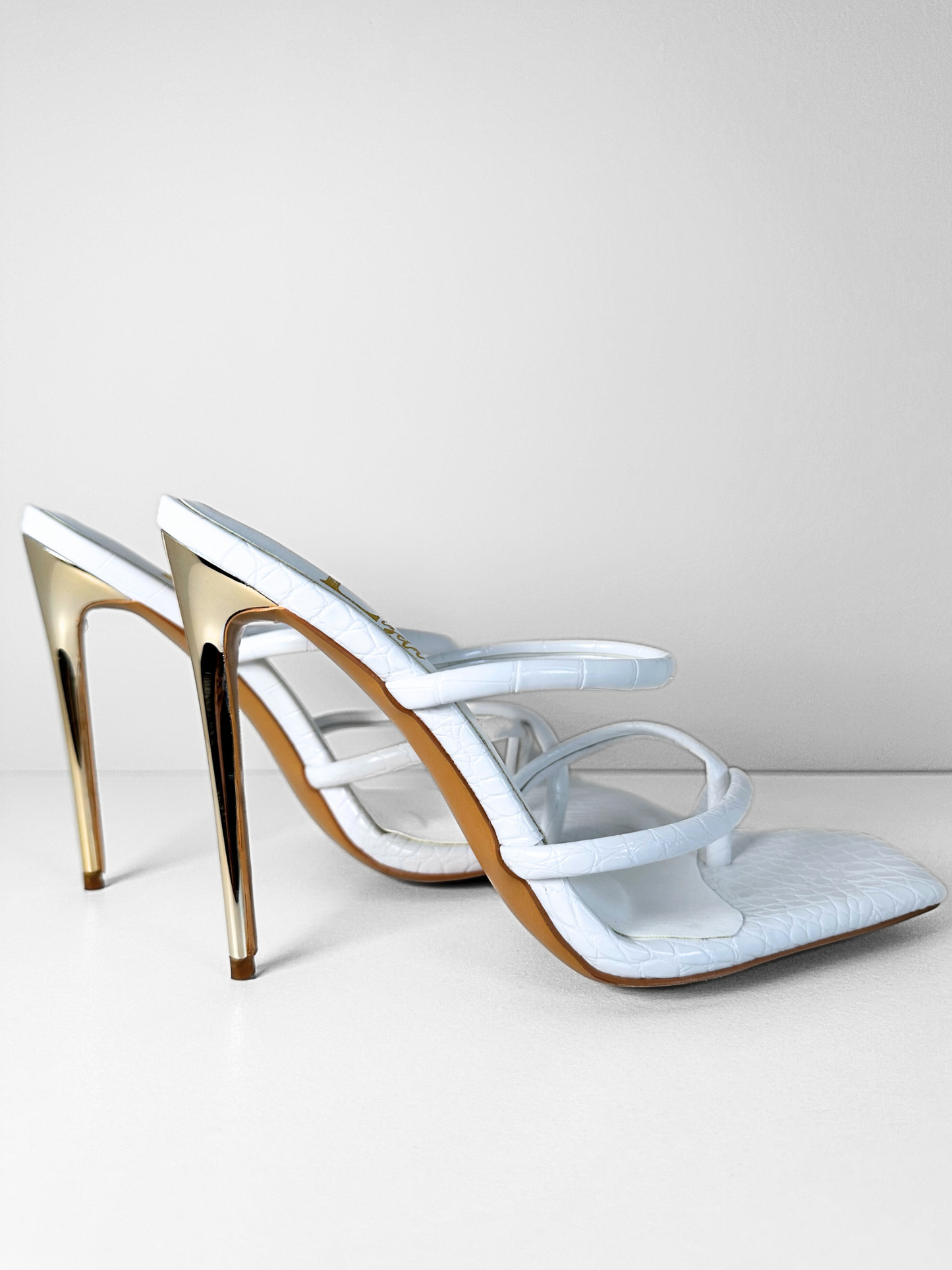 White Sandal Heel